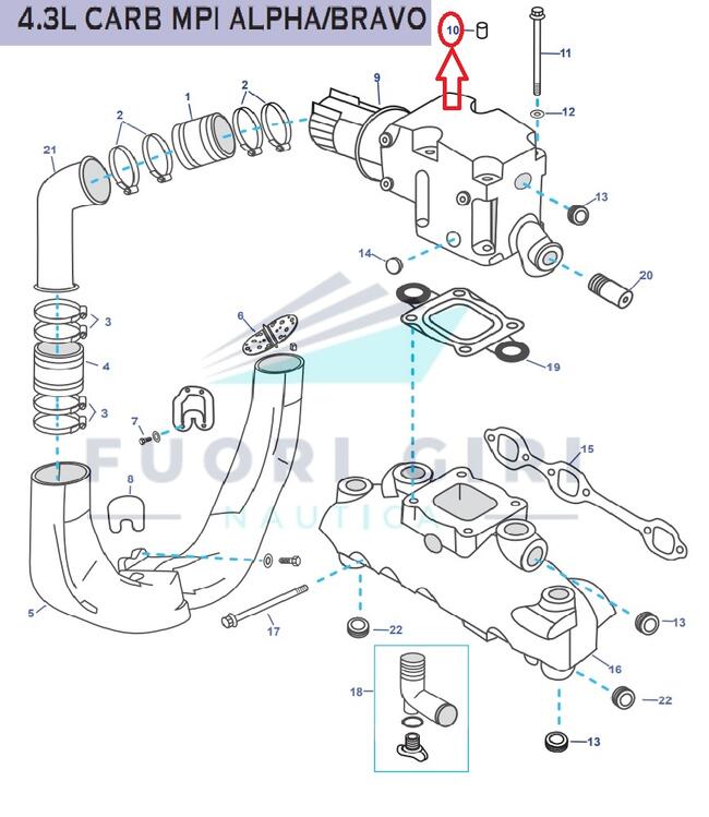 Tappo Compatibile Per Mercruiser 165, 170, 180, 190, 470, 485, 488 3.7l & 3.7lx Mcm 224 Cid 4 Cyl (1980-89)-175, 185, 205, 262 Mag, 4.3l, 4.3lx, 4.3 Lh,4.3 Lxh, 4.3 Efi, 4.3 Mpi, Gm 262 Cid V6-4.3l Carb Mpi Alpha/bravo Recmar