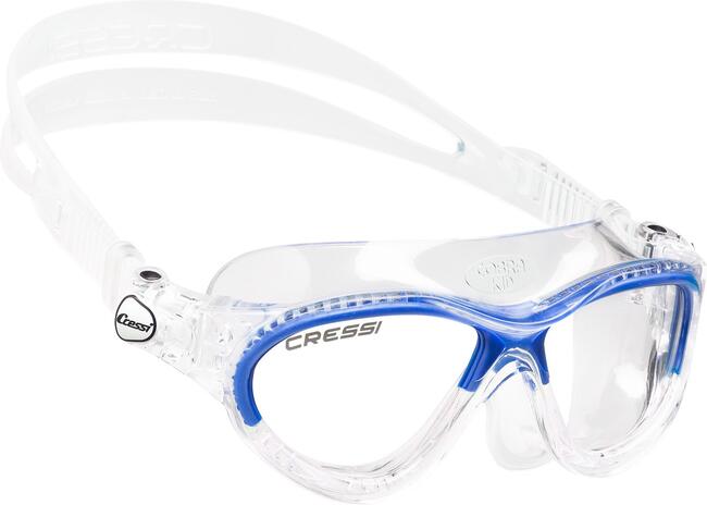 Occhialini Mini Cobra Goggles Clear/frame Blue Cressi