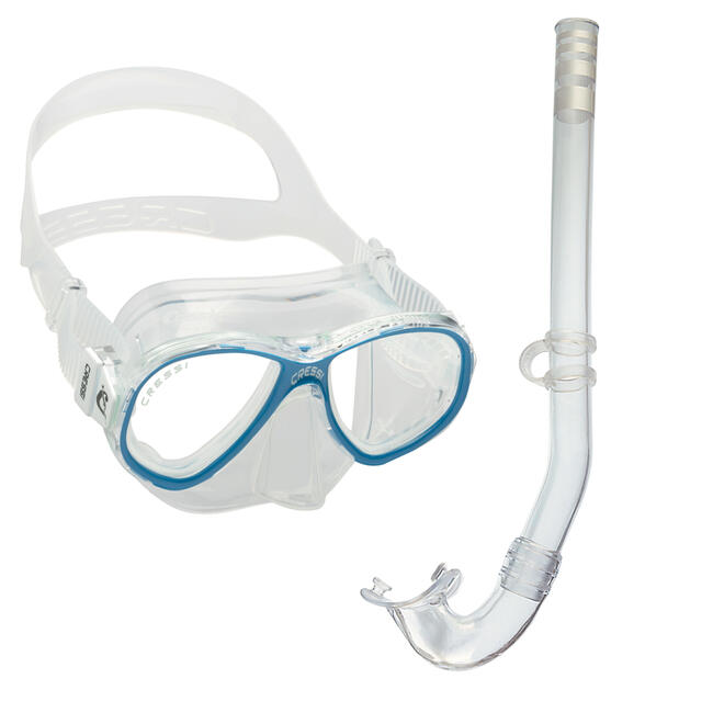 Combo Set Maschera Aeratore Perla Jr + Minigringoclear/blue