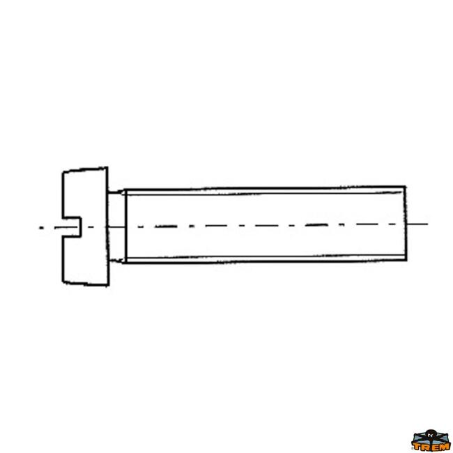 Vite In Acciaio Inox Testa Cilindrica Taglio A Cacciavite Diametro 4 Mm Lunghezza 20 Mm