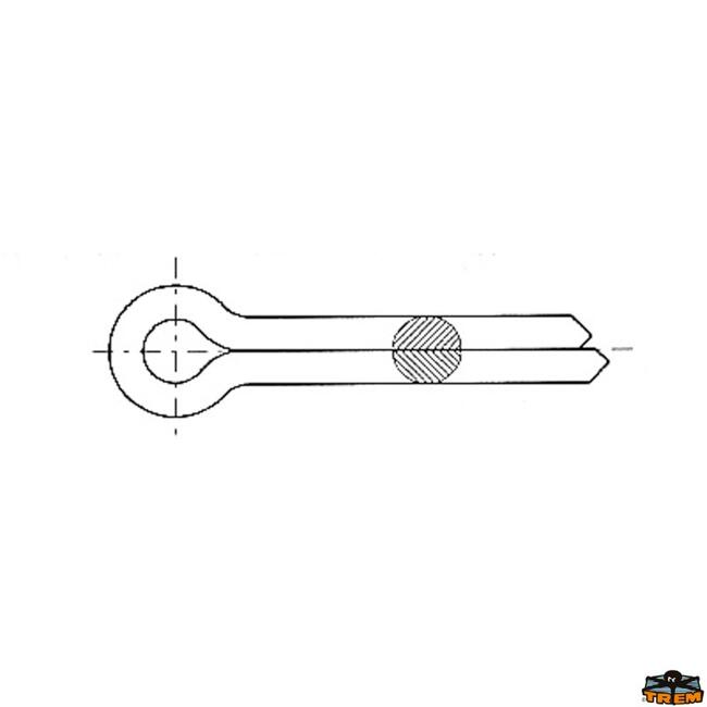 Coppiglie Inox Diametro 2 Mm Lunghezza 35 Mm