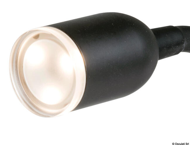 Faretto Led Snodato Nero 240 Mm