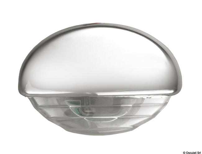 Luce Cortesia Ad Incasso Cromata Led Blu