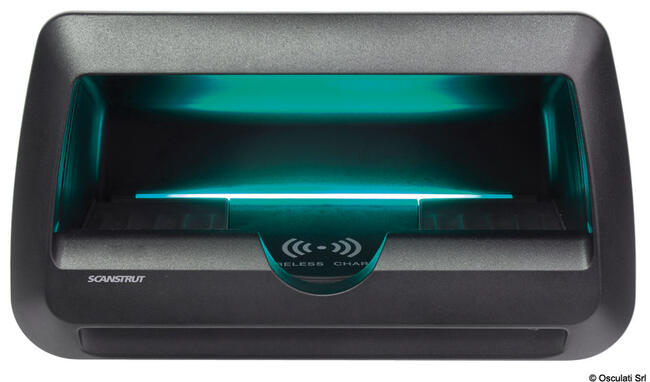 Caricabatteria Stagno Rokk Wireless Cove Led - 3 Coil 15 W