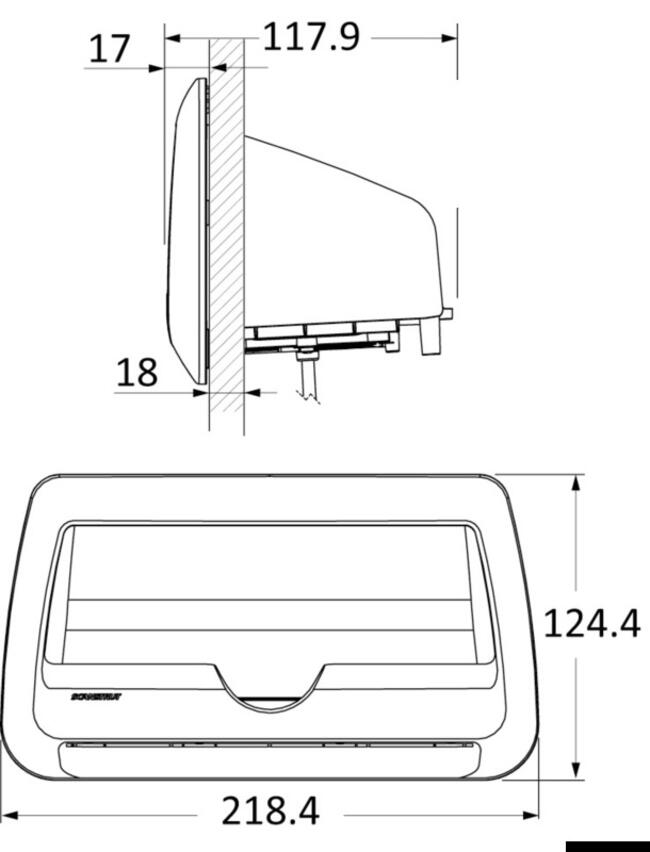 Caricabatteria Stagno Rokk Wireless Cove Led - 3 Coil 15 W