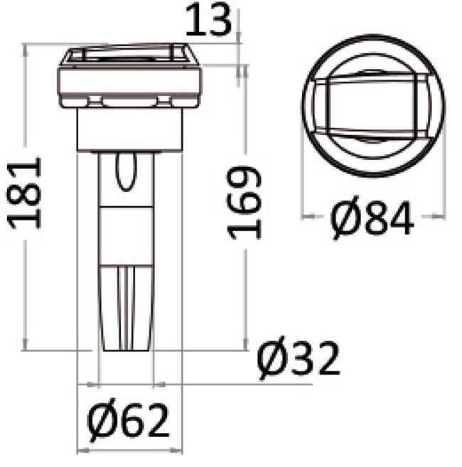 Doccia C/miscelatore Saturn Base Orizzontale Cromata