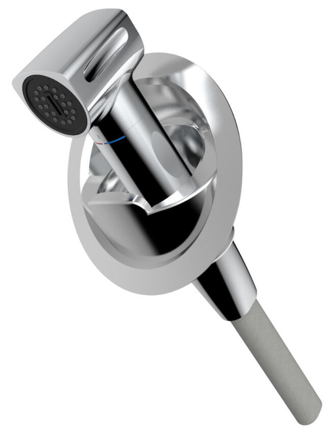 Doccia C/miscelatore Saturn Base Verticale Cromata