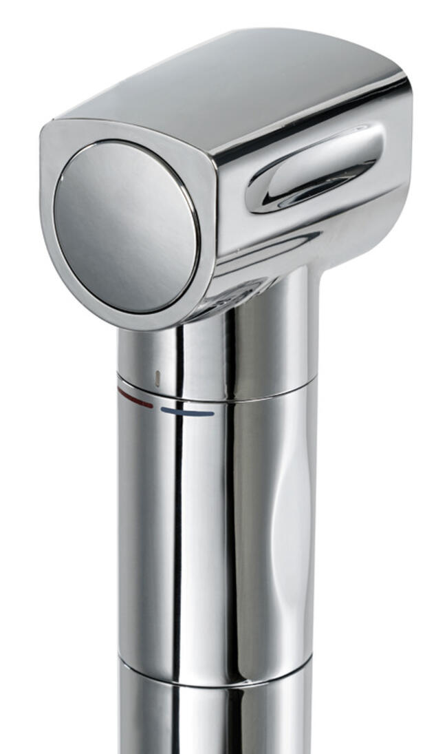 Doccia C/miscelatore Saturn Base Verticale Inox