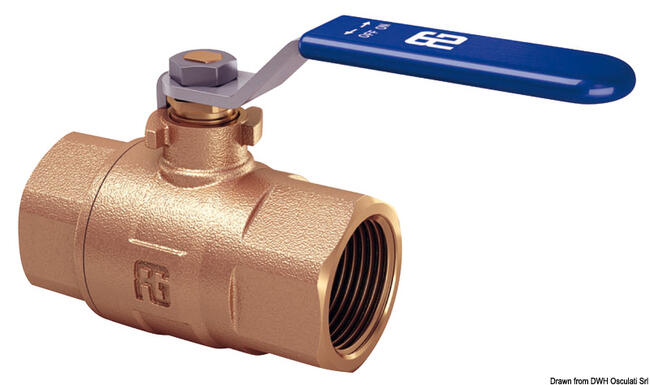 Valvola A Sfera F-f In Bronzo Passaggio Totale 3"