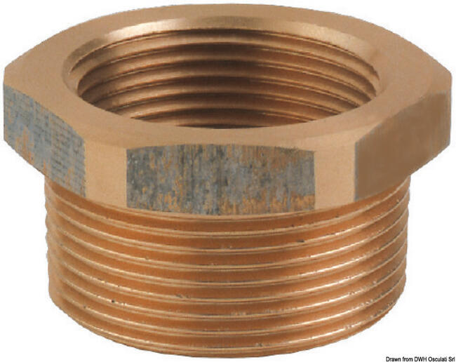 Riduzione In Bronzo M-f Da 2"1/2 X 3"