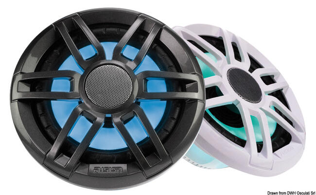 Casse Stereo Xs-fl65spgw Da 6.5’’con Luci Rgb Griglia Sport G/b Fusion