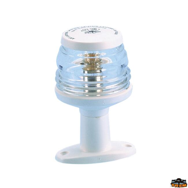 Fanale Di Fonda 360° Alogeno Con Basetta Bianco Altezza 110 Mm