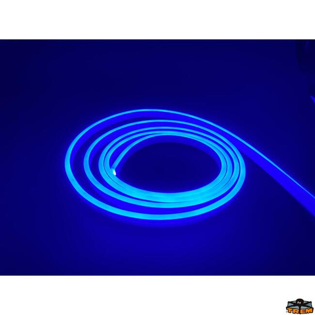 Barra Luminosa Al Led Flessibile Colore Blu 24v