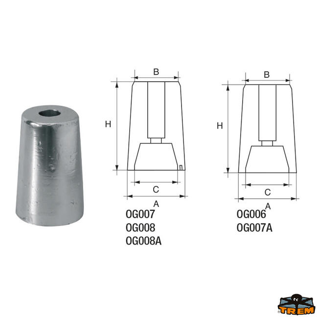 Anodo Per Assi Ed Eliche Ferretti Articolo Polipodio Og006