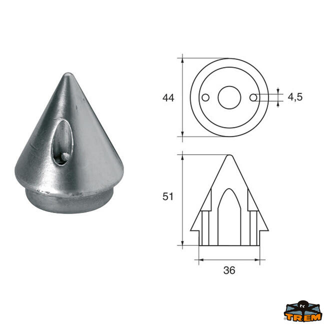 Anodo Per Assi Ed Eliche Max-prop Articolo Polipodio Og062