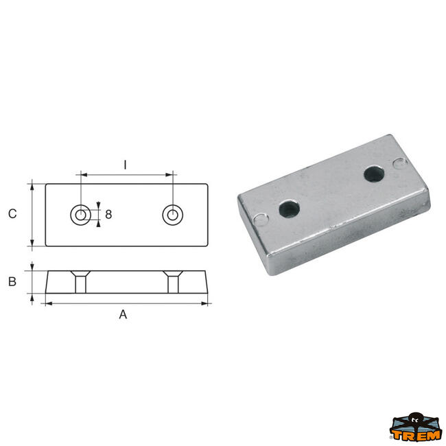 Anodo Carene E Specchi Di Poppa Articolo Polipodio Nc058