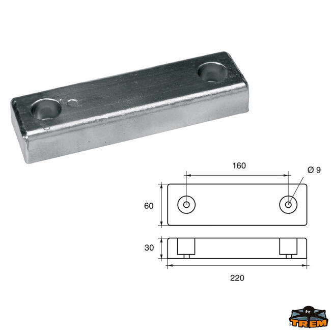 Anodo Carene Riva Articolo Polipodio Nc015