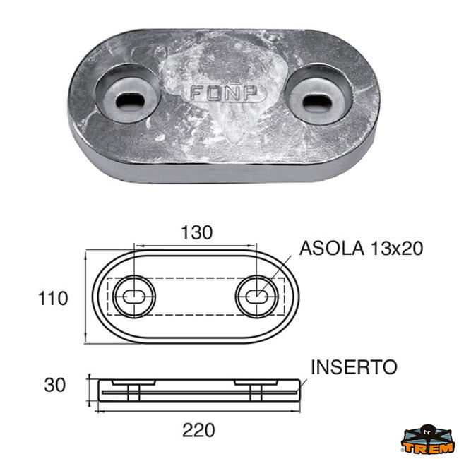 Anodo Carene E Specchi Di Poppa Articolo Polipodio Zx011