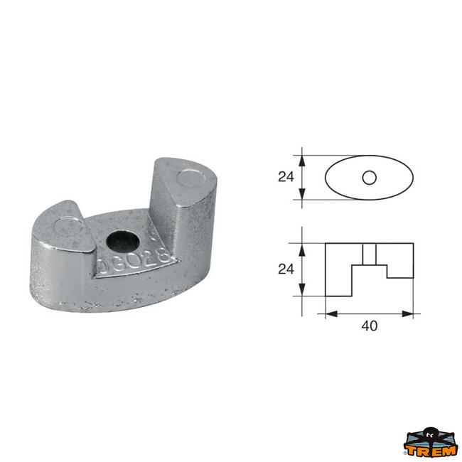 Anodo Per Assi Ed Eliche Vetus Articolo Polipodio Og028