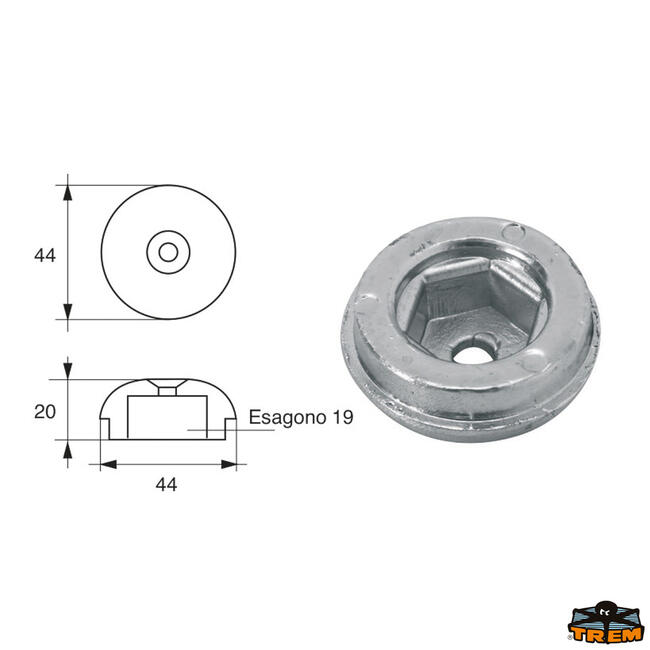 Anodo Per Assi Ed Eliche Sleipner Articolo Polipodio Og039