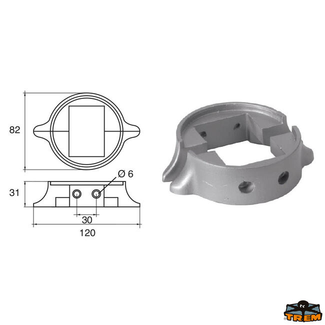 Anodo Per Motori Lombardini Modello Original Code: 9135033