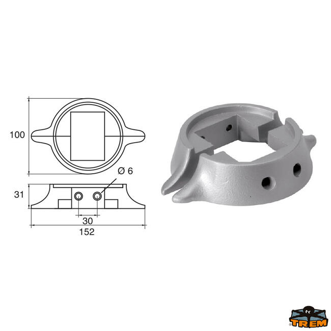 Anodo Per Motori Lombardini Articolo Polipodio Lb004