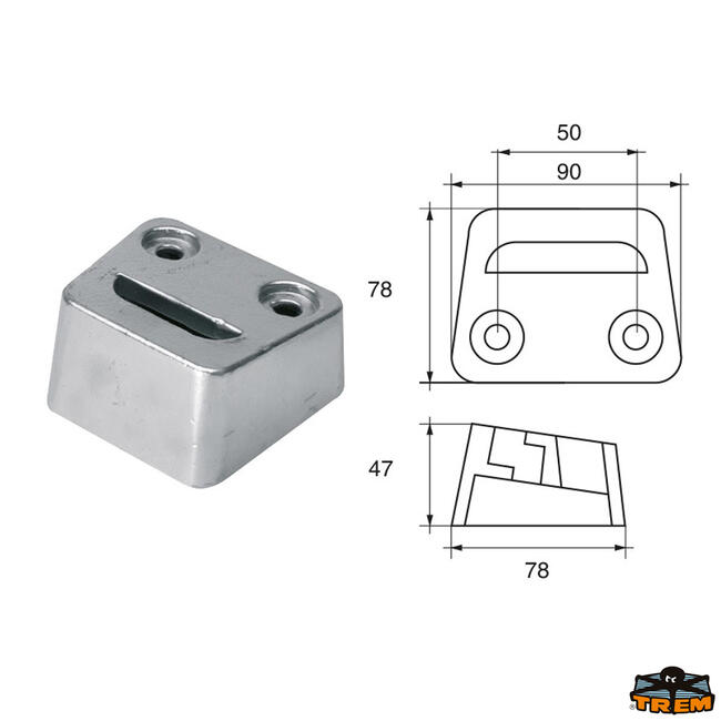 Anodo Per Motori Bombardier Johnson-evinrude-omc Articolo Polipodio Om022