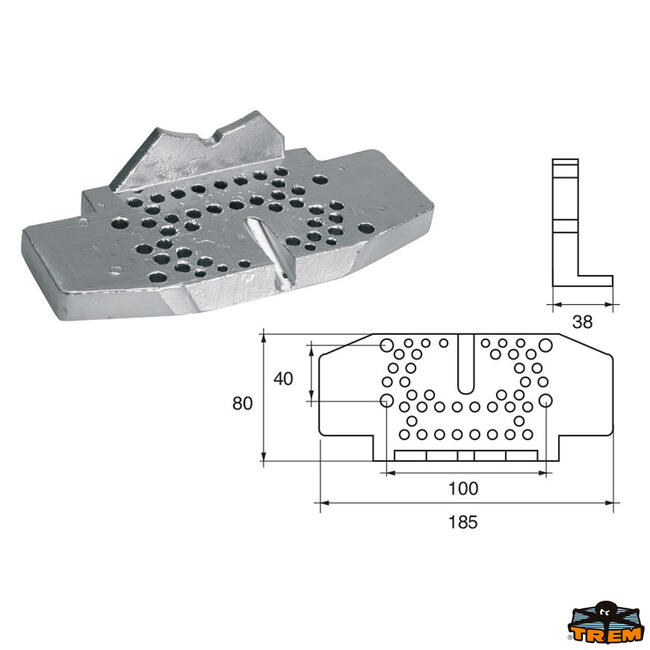 Anodo Per Motori Bombardier Johnson-evinrude-omc Articolo Polipodio Om014