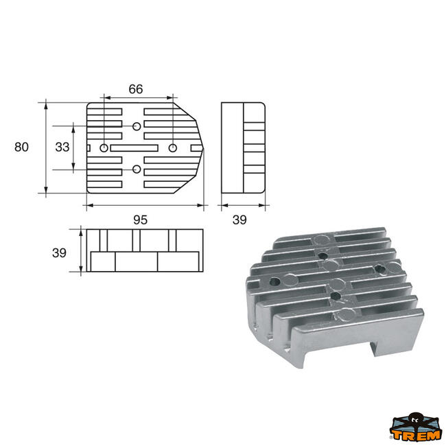 Anodo Per Motori Mercury-mercruiser Articolo Polipodio Me016