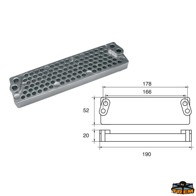 Anodo Per Motori Mercury-mercruiser Articolo Polipodio Me012