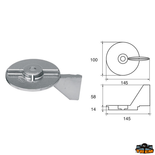 Anodo Per Motori Mercury-mercruiser Articolo Polipodio Me020