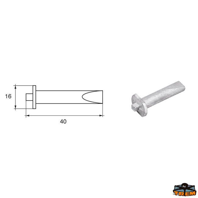 Anodo Per Motori Mercury-mercruiser Articolo Polipodio Me039