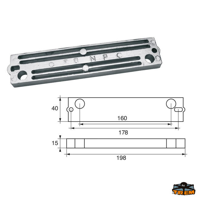 Anodo Per Motori Mercury-mercruiser Articolo Polipodio Me030