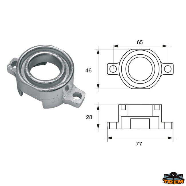 Anodo Per Motori Bombardier Johnson-evinrude-omc Articolo Polipodio Om011