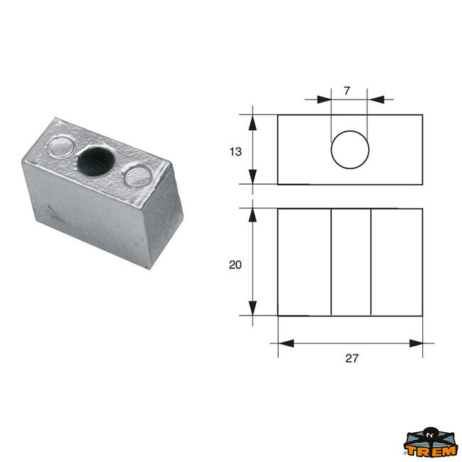 Anodo Per Motori Tohatsu-nissan Articolo Polipodio Th002