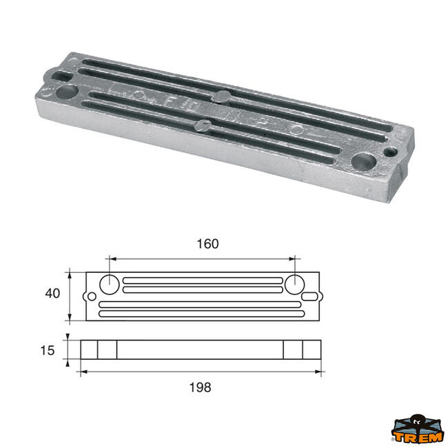 Anodo Per Motori Tohatsu-nissan Articolo Polipodio Th007