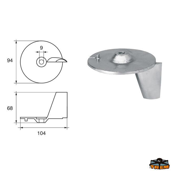 Anodo Per Motori Honda Articolo Polipodio Hn006