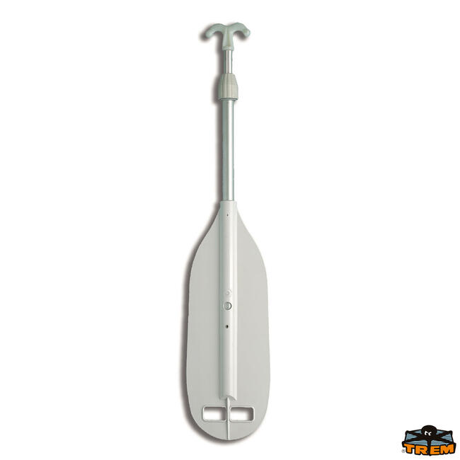 Pagaie Con Pala In Abs Bianco E Gancio D’accosto In Nylon Terminale Lunghezza 80-114 Cm