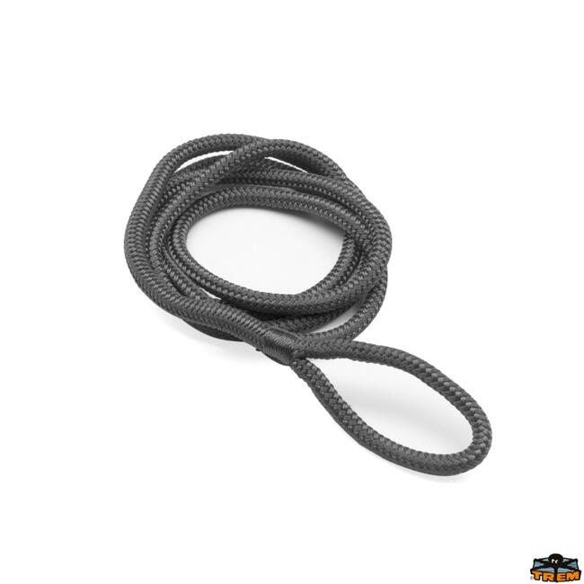 Cima Da Ormeggio Dopia Treccia In Polyamide Colore Nero Con Occhiello Diametro 10 Mm Lunghezza 6 Mt