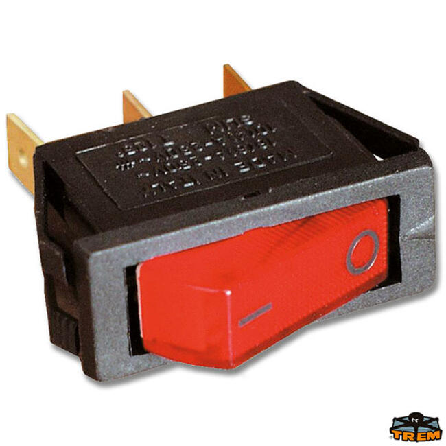 Interruttore Luminoso Rosso 12v