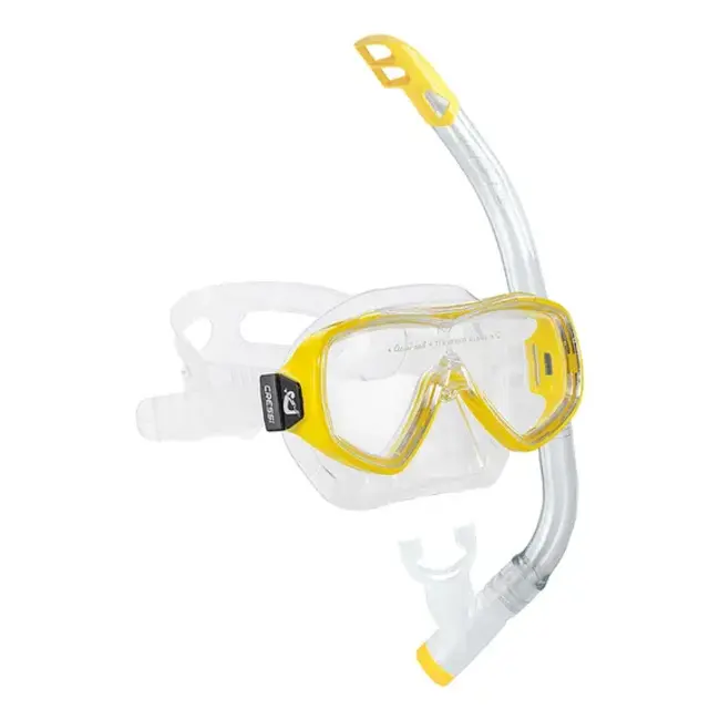 Set Ondina Vip Clear/giallo Cressi