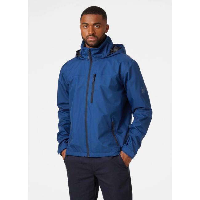 Giacca Impermeabile Crew Uomo Helly Hansen Navy Azurite Deep F Jord