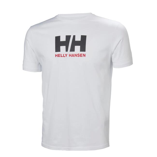 T-shirt Logo Hh Uomo Helly Hansen Navy Royale Blue White