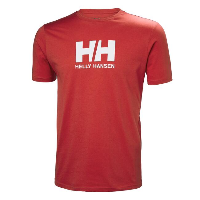 T-shirt Logo Hh Uomo Helly Hansen Navy Royale Blue White Red