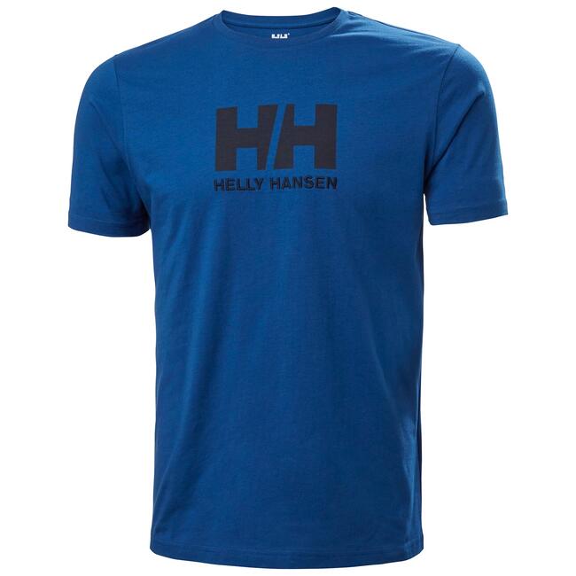 T-shirt Logo Hh Uomo Helly Hansen Navy Royale Blue