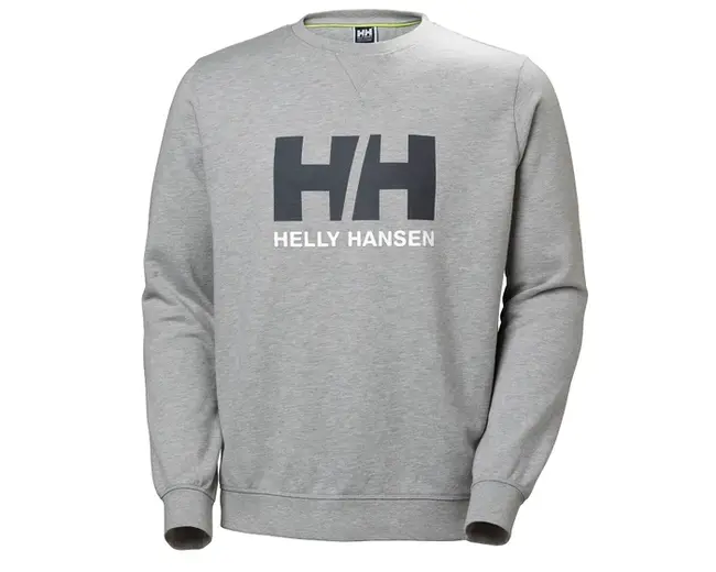 Felpa Logo Hh Uomo Helly Hansen Azurite Grey Melange