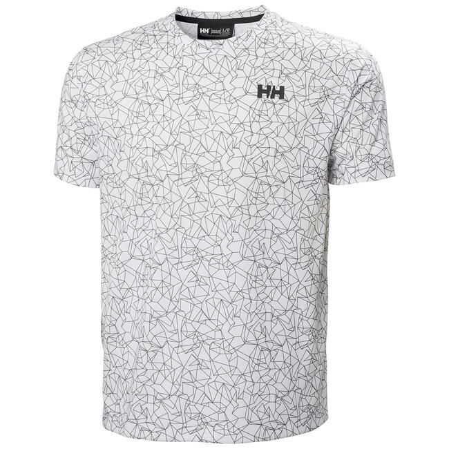 T-shirt Ad Asciugatura Rapida Uomo Helly Hansen Black White