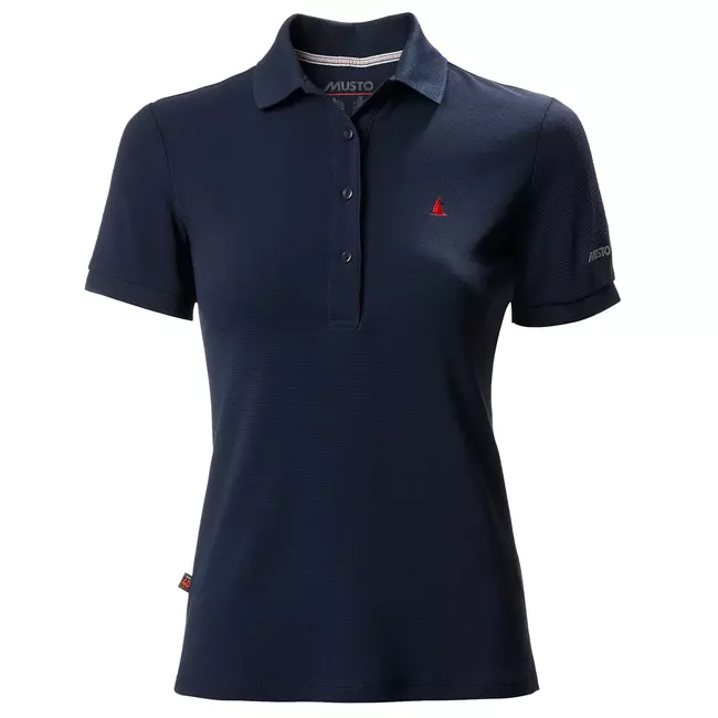 Polo Ss Evo Pro Lite Tinta Unita Donna Musto True Navy