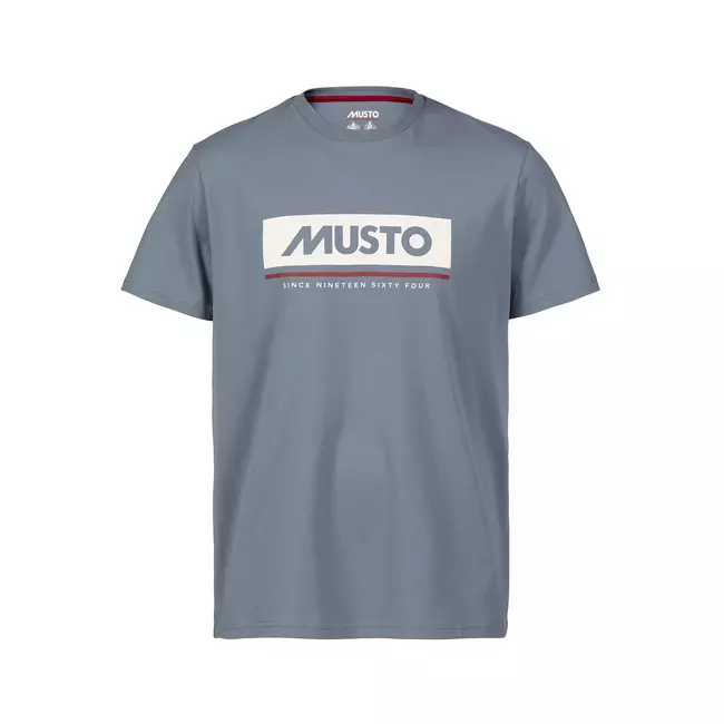T-shirt Da Uomo Marina Logo Musto Slate Blue