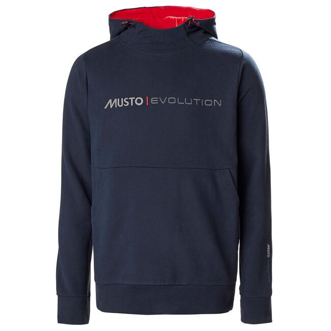 Felpa Evo Logo Hoodie Swt Musto Gun Metal Marl True Navy